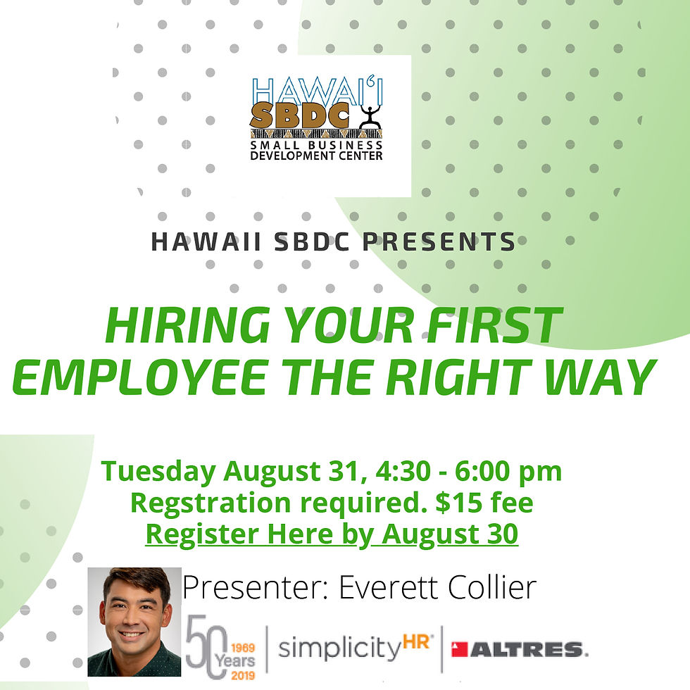 SBDC | Hiring Your First Employee
