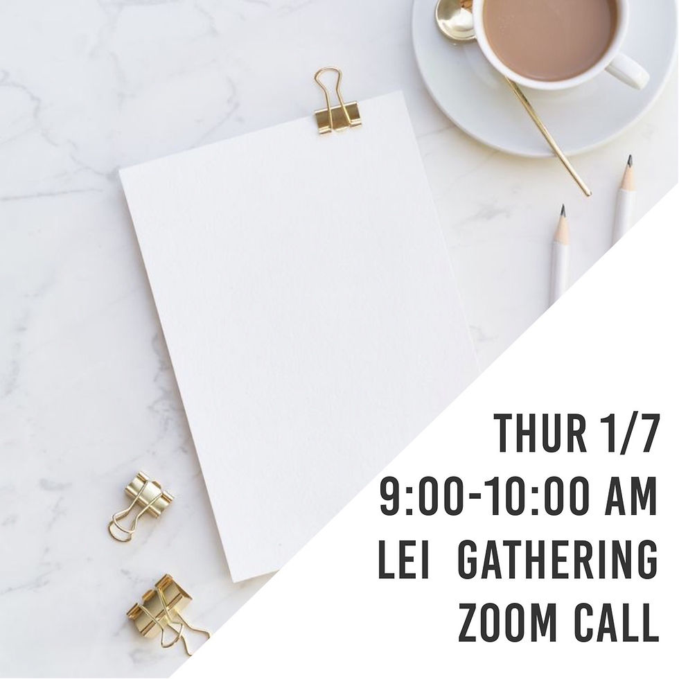 LEI Gathering | Virtual Coffee