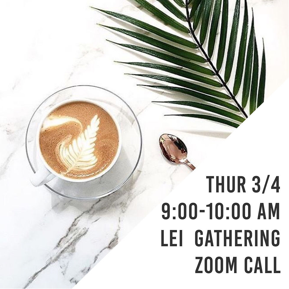 LEI Gathering | Virtual Coffee