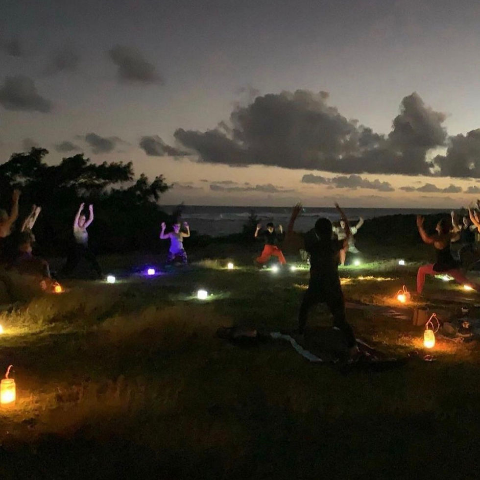 Sunset New Year Yoga