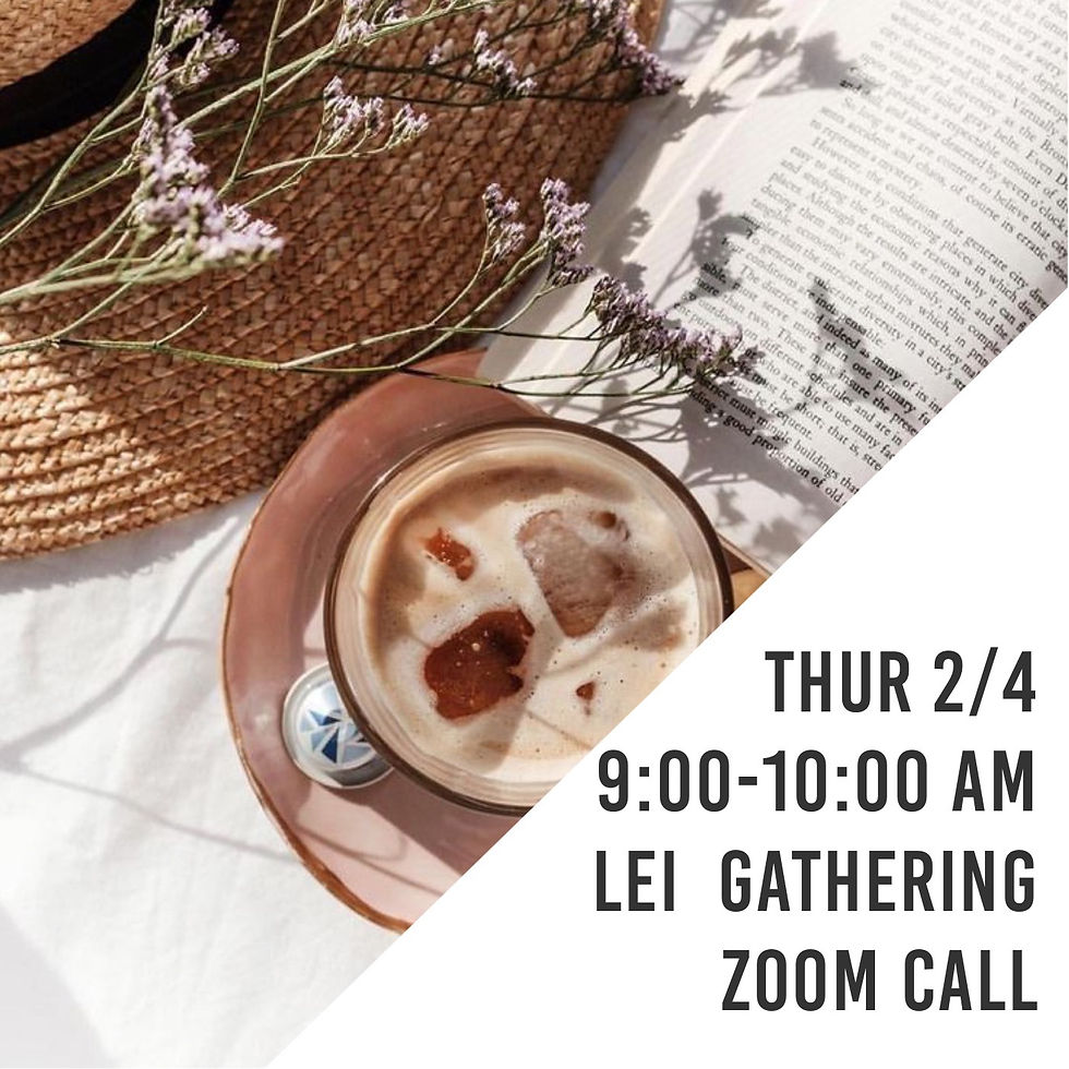 LEI Gathering | Virtual Coffee  