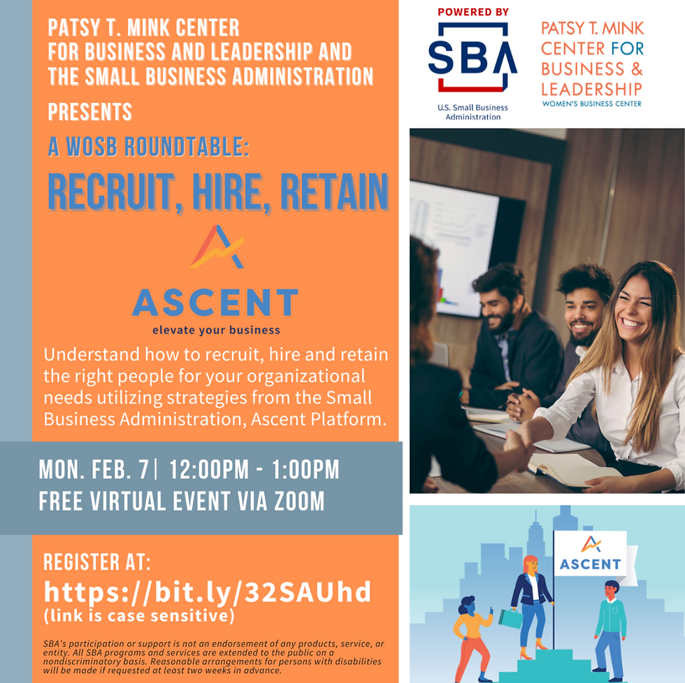 WOSB Roundtable: Recruit, Hire, Retain
