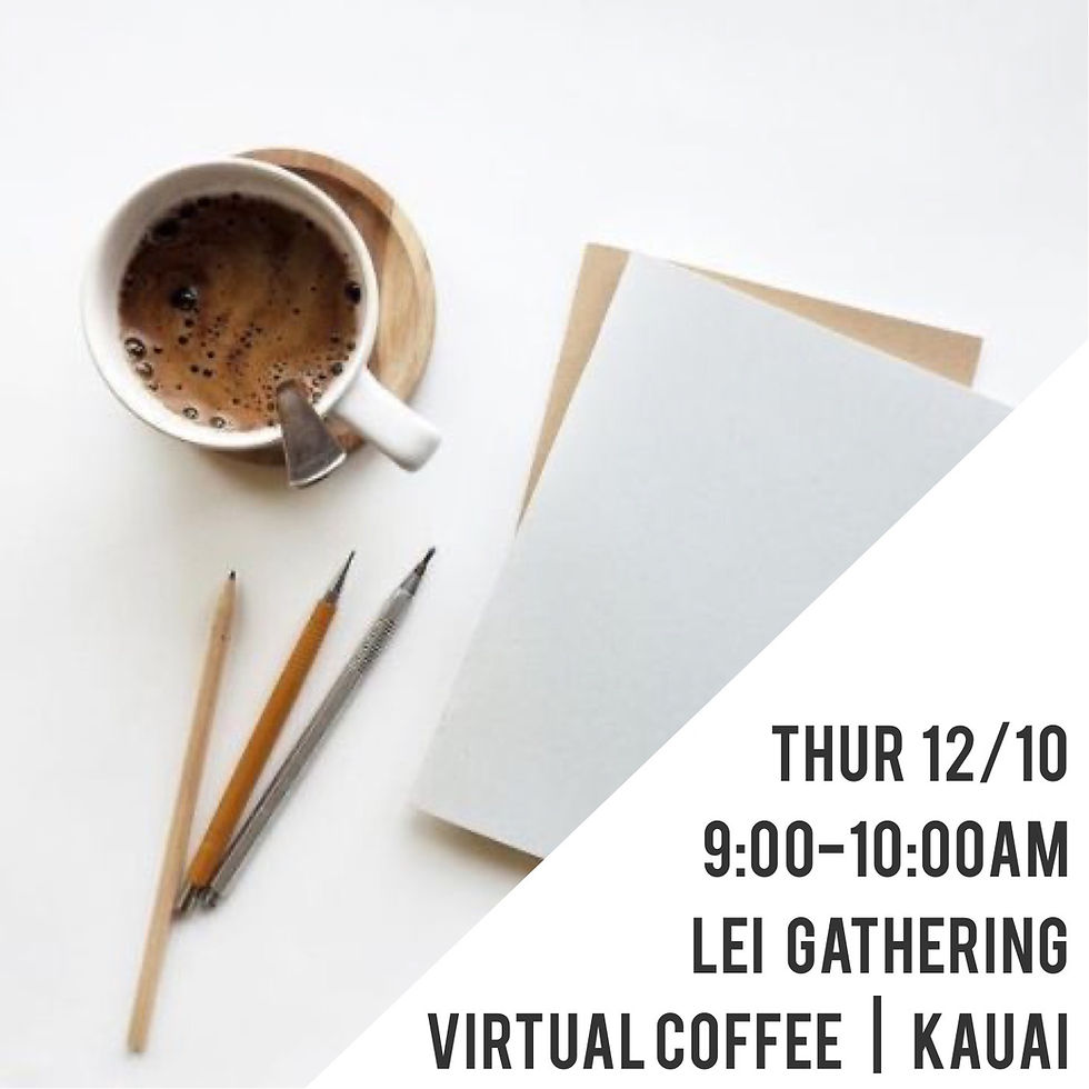 LEI Gathering | Virtual Coffee  
