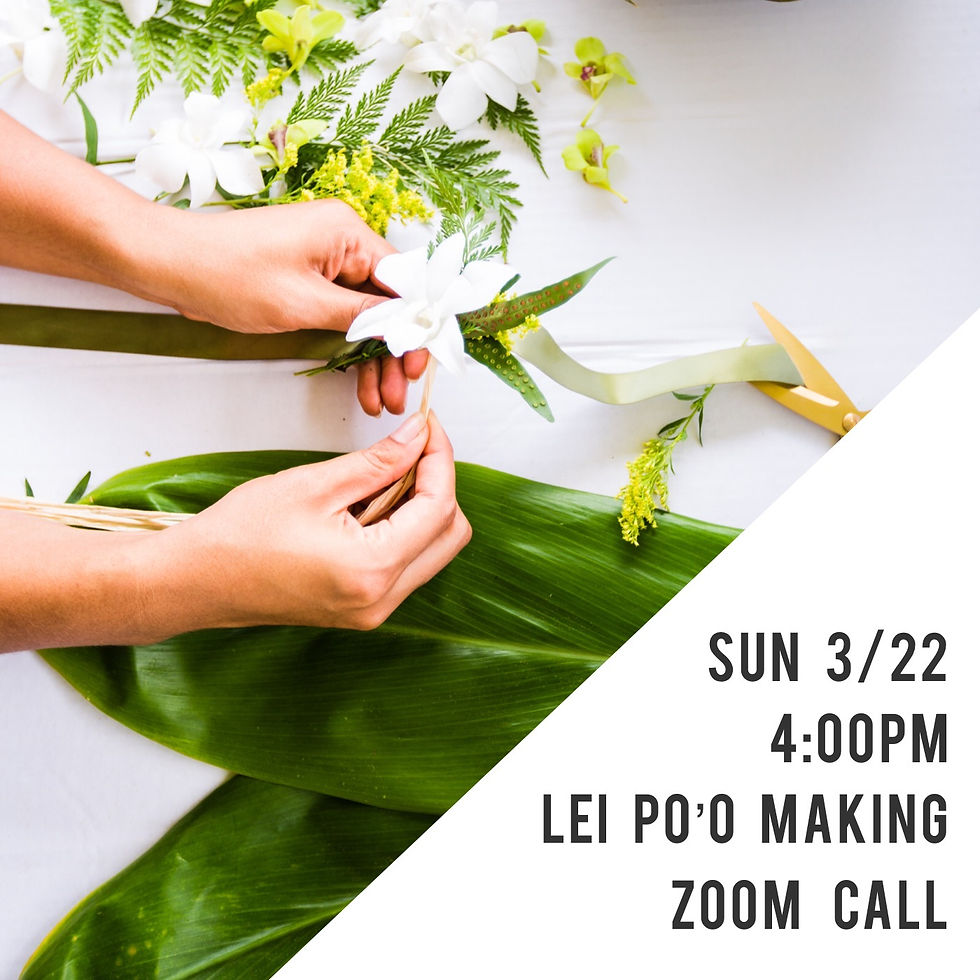 Lei Po'o Making