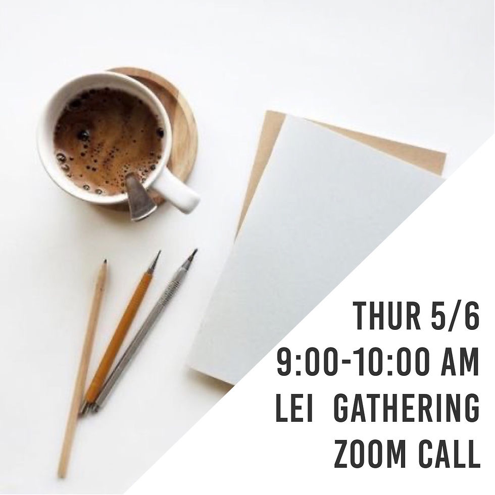 LEI Gathering | Virtual Coffee  