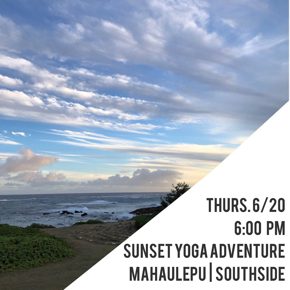 Sunset Yoga Adventure