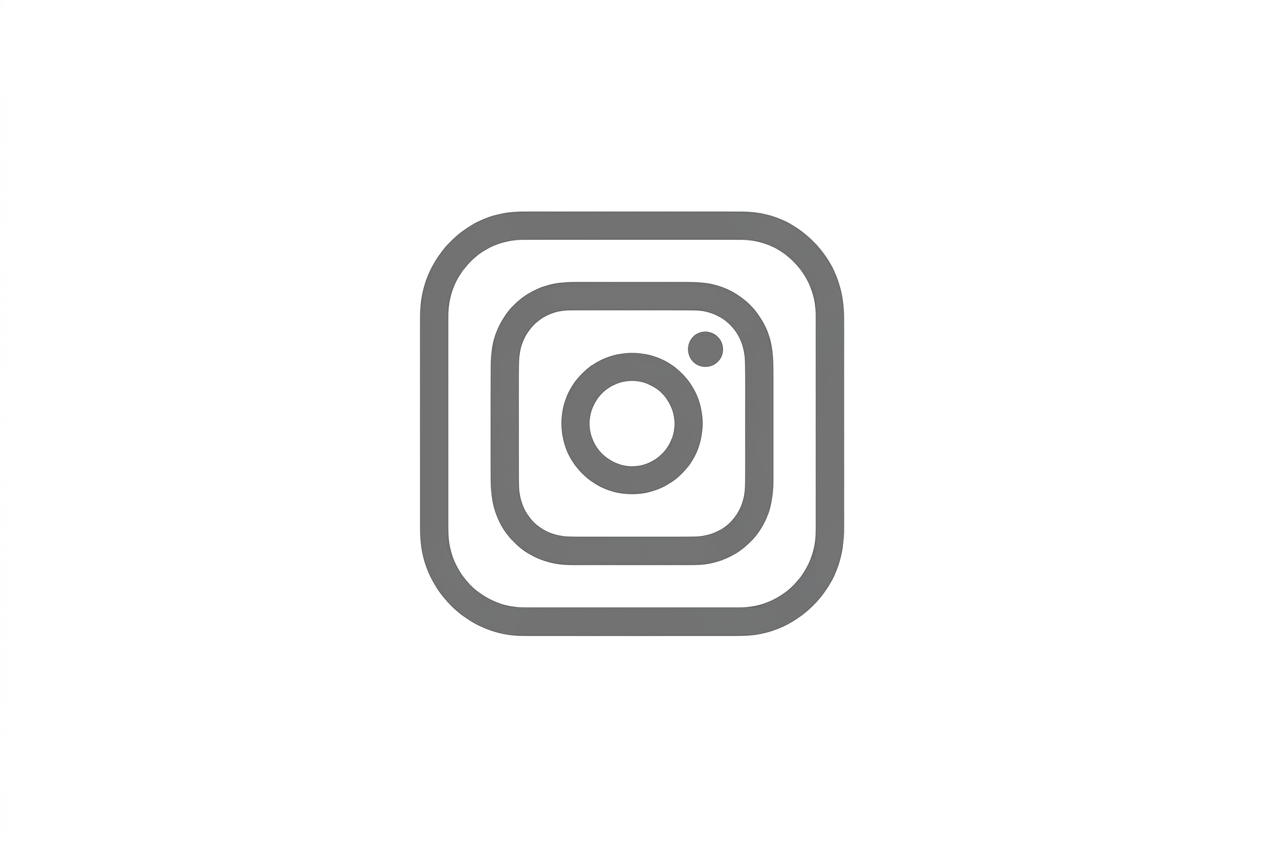 Grey Instagram Icon