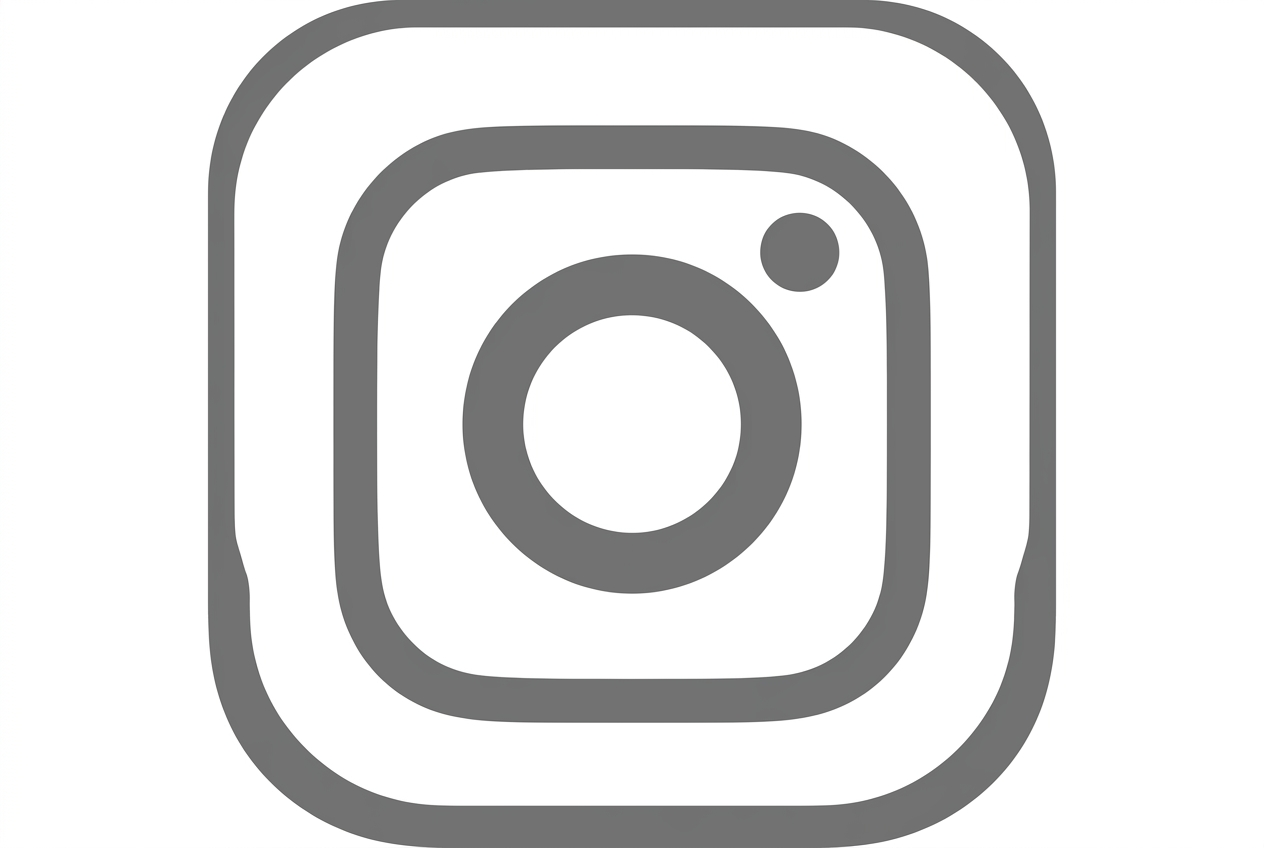 Grey Instagram Icon